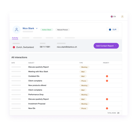 Wealth-Discovery-Client Management
